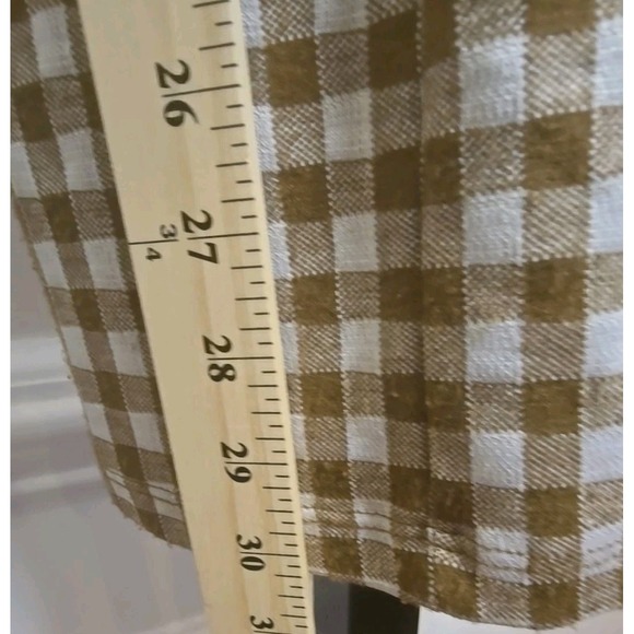 Altr'd State Womens‎ Dress Mini Brown White Checked Dress S Sleeveless Zipper - Picture 5 of 10
